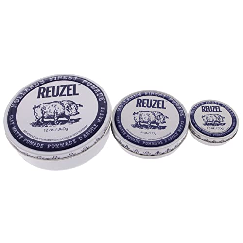 Reuzel Clay Matte Pomade, Hair Holding Wax For Men, 1.3 oz
