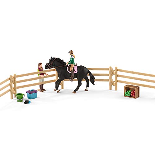 Schleich Horse Club, 40-Piece Playset, Horse Toys for Girls and Boys 5-12 years old Riding School with Riders and Horses