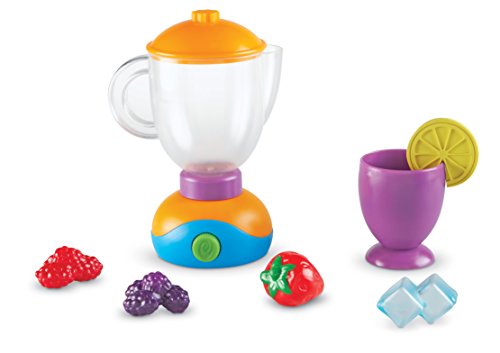 Learning Resources New Sprouts Smoothie Maker!, Pretend Mixer for Kids, Kitchen Toys for Kids, Play Food, 9 Pieces, Ages 2+