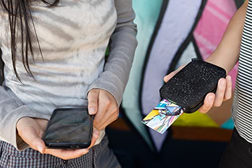 HP Sprocket Portable 2x3' Instant Color Photo Printer (Luna Pearl) Print Pictures on Zink Sticky-Backed Paper from your iOS and Android Device.