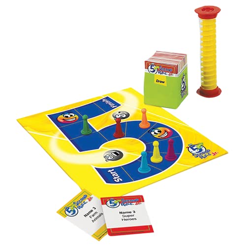 5 Second Rule Jr. — Board Game — Just Spit It Out — Competitive Family-Friendly Game — For Ages 6+ — 3+ Players