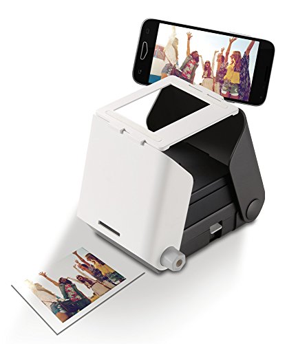 KiiPix Portable Portable Printer and Photo Scanner Compatible with FUJIFILM Instax Mini Film, Black