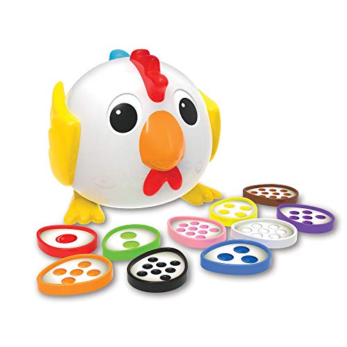 The Learning Journey Learn With Me - Counting Chicken - Counting, Numbers and Colors STEM Teaching Toddler Toys and Gifts for Boys and Girls Ages 2 Years and Up - Award Winning Preschool Learning Toy