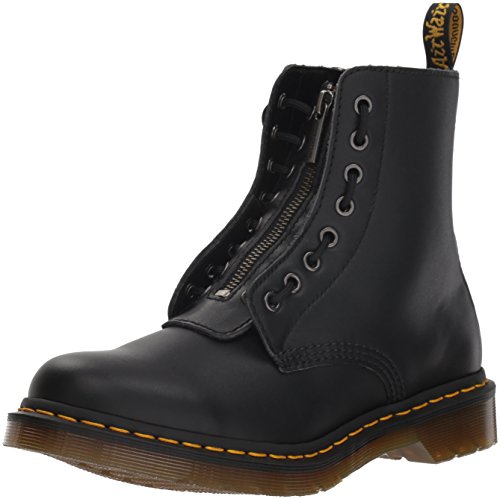 Dr. Martens womens 1460 Pascal Frnt Zip Nappa Mid Calf Boot, Black, 5 US
