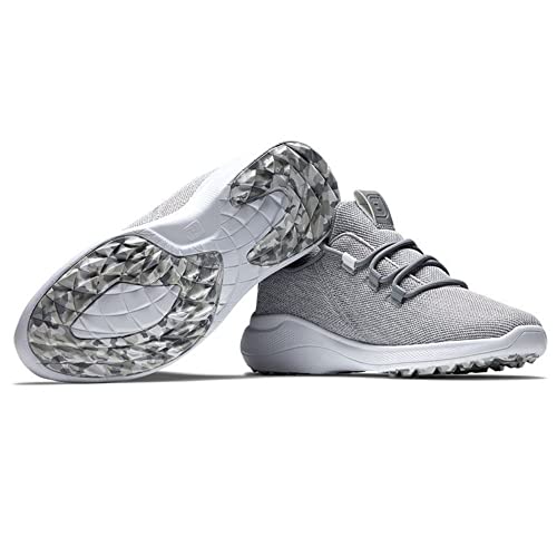 FootJoy Women's Flex Coastal Previous Season Style Golf Shoe, Silver/White, 6