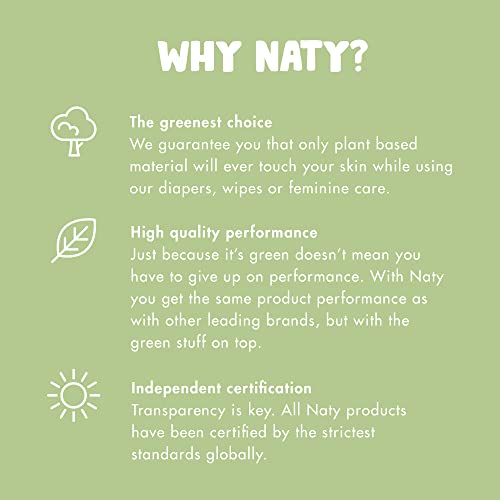 Eco by Naty Baby Diapers - Plant-Based Eco-Friendly Diapers, Great for Baby Sensitive Skin and Helps Prevent Leaking (Size 1, 100 Count)