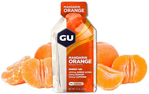 GU Energy Original Sports Nutrition Energy Gel, 24-Count, Mandarin Orange