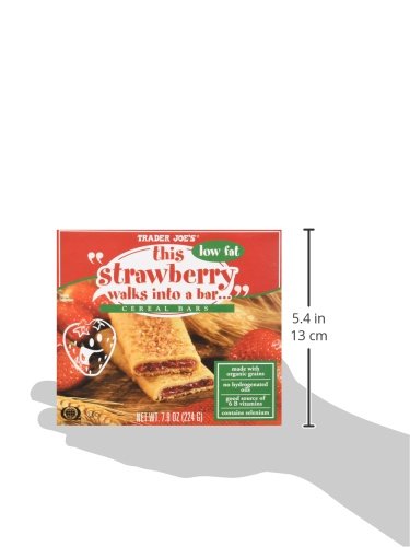 Trader Joe's This Strawberry Walks Into a Bar Cereal Bars (Low Fat) 1 Box Con...