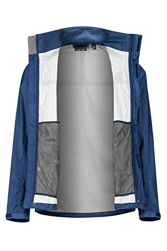 MARMOT Men's PreCip Eco Jacket | Breathable, Recycled, Waterproof | Arctic Navy, Medium