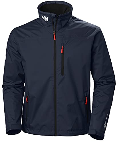 Helly Hansen Men's Crew Waterproof Windproof Breathable Rain Coat Jacket, 597 Navy, XX-Large