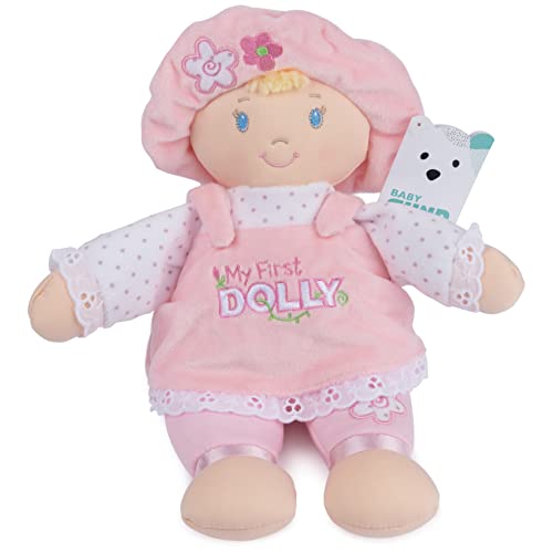 GUND Baby My First Dolly, Plush Doll for Babies and Toddlers, Pink/White, 13”