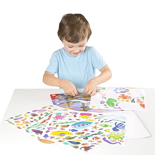 Melissa and Doug Reusable Sticker Pad Bundle - Jungle, Farm and Under the Sea - Art Activities For Kids, Restickable Stickers, Arts And Crafts For Kids Ages 3+