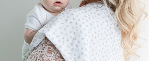 Amazing Baby Swaddle Studio Milestone Muslin Blankets, Set of 3, Loved Wreath, Black