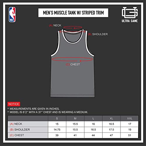 Ultra Game NBA Golden State Warriors Mens Jersey Sleeveless Muscle T-Shirt, Black, Small