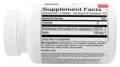 Naturally Vitamins - Nattokinase - 120 tabs