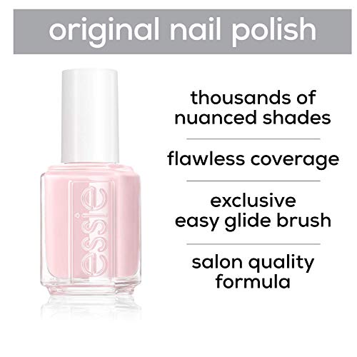 essie Salon-Quality Nail Polish, 8-Free Vegan, Sheer Pale Pink, Ballet Slippers, 0.46 fl oz