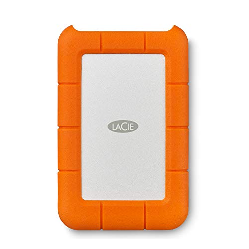 LaCie Rugged Mini 1TB External Hard Drive Portable HDD – USB 3.0 USB 2.0 compatible, Drop Shock Dust Rain Resistant Shuttle Drive, For Mac And PC Computer Desktop Workstation PC Laptop (LAC301558)