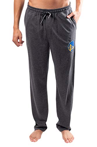 Ultra Game NBA Golden State Warriors Mens Sleepwear Super Soft Pajama Loungewear Pants, Heather Gray, XX-Large