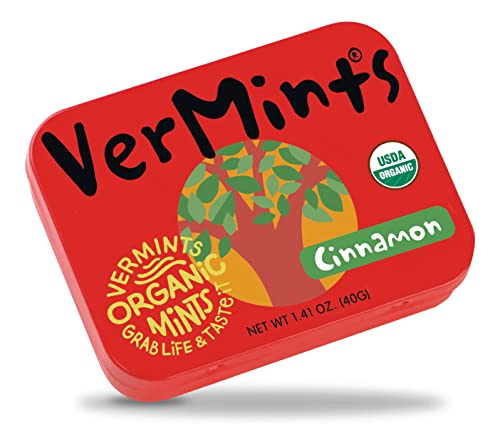 VerMints Organic Cinnamon Mints 1.41 Oz (Pack of 6)