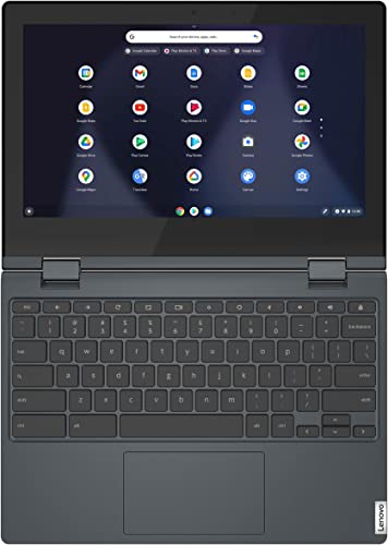 Lenovo IdeaPad Flex 3 Chromebook 11.6' Touchscreen 2-in-1 Laptop, Intel Celeron N4020 up to 2.6GHz, 4GB DDR4 RAM, 64GB eMMC, WiFi, Bluetooth, Abyss Blue, Chrome OS, BROAG 3Feet USB Extension Cable