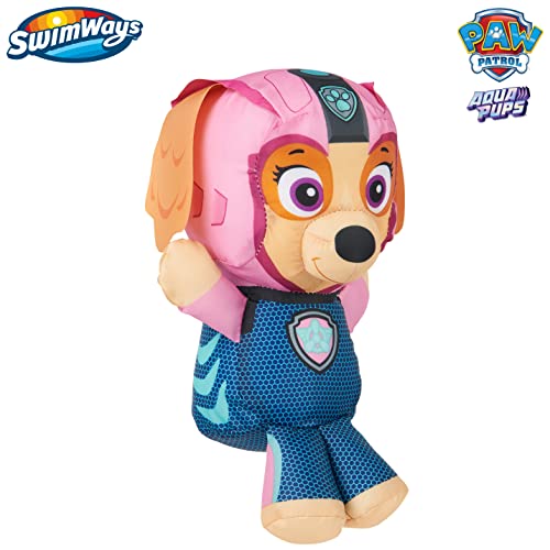 SwimWays Paw Patrol AquaPups Skye Swim Huggable, Paw Patrol Toys, Bath Toys and Beach Toys, Floating Water Stuffed Animal for Kids Aged 1 and Up