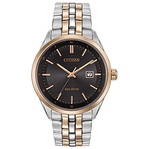 Citizen Eco-Drive Corso Quartz Men's Watch, Stainless Steel, Classic, Two-Tone (Model: BM7256-50E)