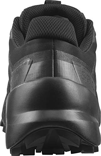 9 Salomon Speedcross 5 Trail Running Shoes for Women, Black/Black/Phantom