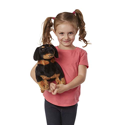 Melissa and Doug Giant Dachshund - Lifelike Stuffed Animal Dog Large