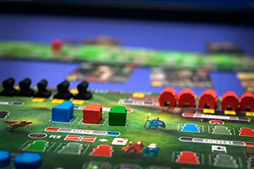 Paladins of The West Kingdom Strategy Board Game, 1-4 Players, Ages 12 and Up, 90-120 Min Play Time, Most Victory Points Win, Build Outposts, Fortifications, Commission Monks, and Confront Outsiders