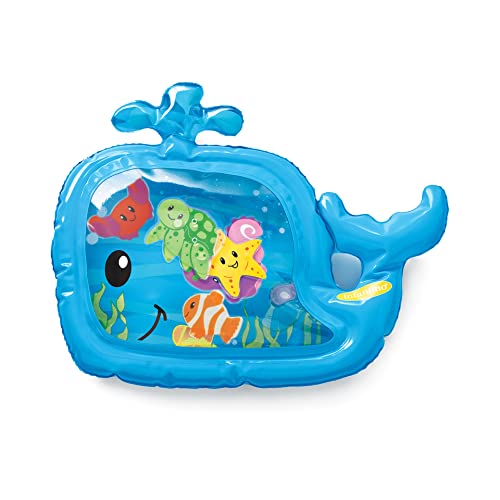 Infantino Pat and Play Water Mat - Whale Themed Water Mat for Infants and Older Babies, Tummy Time and Sensory Play