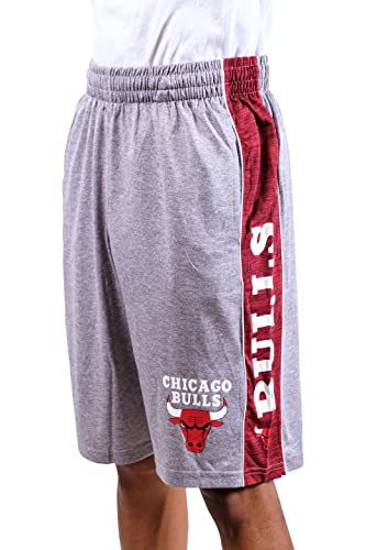 Ultra Game NBA Ultra Game NBA Chicago Bulls Men's Mesh Athletic Active Basketball Shorts, Heather Gray, X-Large