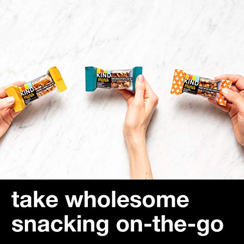 KIND Bar Minis, Variety Pack, Dark Chocolate Nuts and Sea Salt, Peanut Butter Dark Chocolate, Caramel Almond Sea Salt, Healthy Snacks, Gluten Free, Low Calorie Snacks, Low Sugar, 30 Count