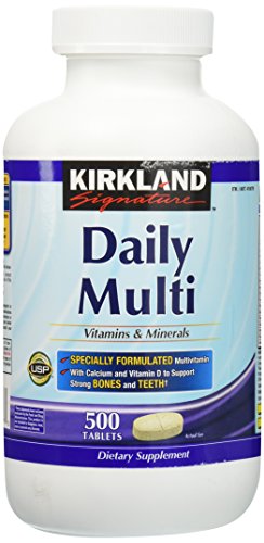 Kirkland Signature Daily Multi Vitamins and Minerals Tablets, 1000-Count Pack