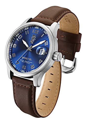 Invicta Men's 15254 I-Force Blue Dial Dark Brown Leather Watch