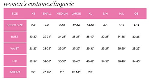 Leg Avenue womens Adult Sized Costumes, Black/Red, Small US