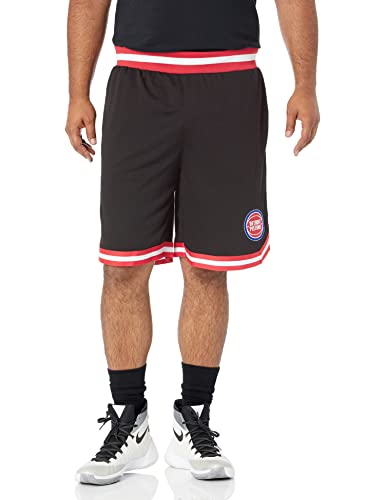 Ultra Game NBA Detroit Pistons Mens Woven Basketball Shorts, Team Color, Small