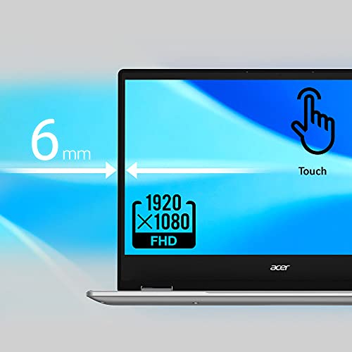 Acer Chromebook Spin 314 Convertible Laptop | Intel Pentium Silver N6000 | 14' Full HD IPS Touch Display | 4GB LPDDR4X | 128GB eMMC | DTS Audio | Intel Wi-Fi 6 AX201 | Chrome OS | CP314-1HN-P5NE
