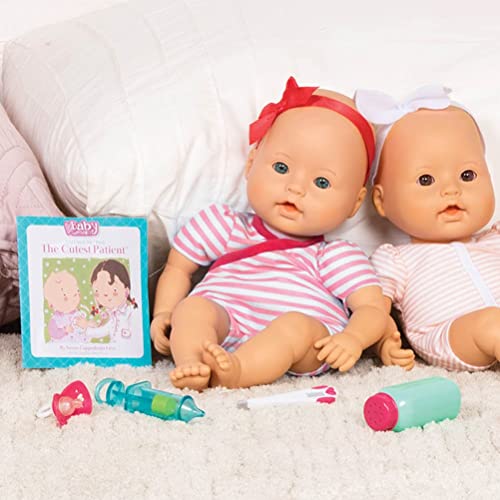 Baby Sweetheart by Battat – Medical Time 12-inch Soft-Body Newborn Baby Doll with Easy-to-Read Story Book and Baby Doll Accessories