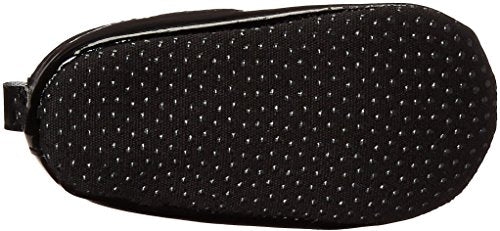 Luvable Friends Unisex Baby Crib Shoes, Black Patent, 12-18 Months