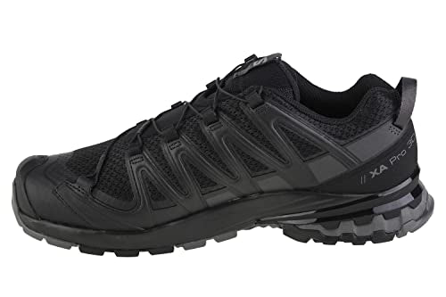 Salomon XA PRO 3D V8 Trail Running Shoes for Men, Black/Black/Magnet, 11.5 Wide