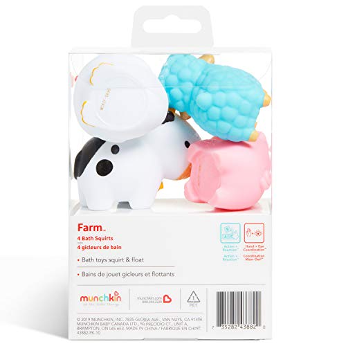 Munchkin® Farm™ Animal Squirts Baby Bath Toy, 4 Pack