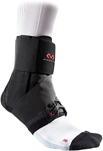 McDavid Ankle Brace with Straps, Maximum Support, Comfortable Compression and Breathable Design