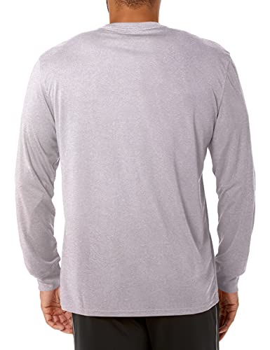 Ultra Game -NBA Men's Active Long Sleeve Pullover T-Shirt Heather Gray XX-Large