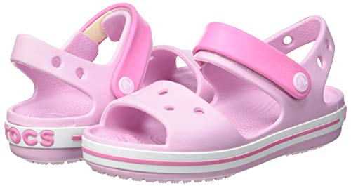 Crocs Kids' Crocband Sandals Water Shoe, Ballerina Pink, 2 US Unisex Little