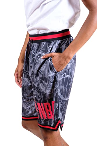 Ultra Game NBA Men’s Super-Soft Basketball Training Shorts, Black, Small
