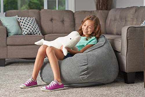 Wild Republic Beluga Whale Plush, Stuffed Animal, Plush Toy, Gifts for Kids, Cuddlekins, 21 inches , White