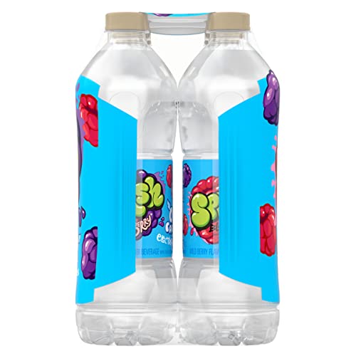 Splash Blast, Wild Berry Flavored Water, Zero Sugar, with Electrolytes, 16.9 Fl Oz, 6 Pack