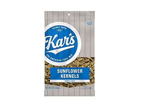 Kar's Nuts Sunflower Kernels 7oz Bag (Pack of 12),Salted