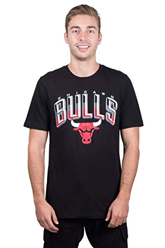 Ultra Game NBA Miami Heat Mens Arched Plexi Short Sleeve Tee Shirt, Black, Large