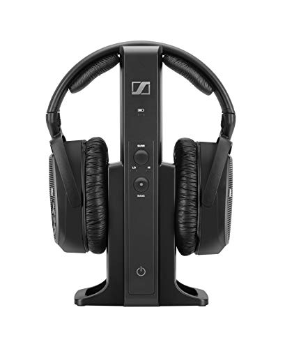Sennheiser RS 175 RF Wireless Headphone System for TV Listening with Bass Boost and Surround Sound Modes